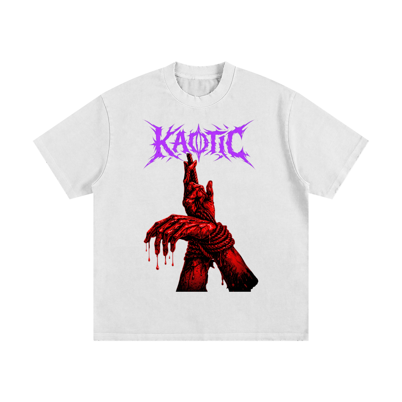 Heavyweight Vintage Washed Frayed T-Shirt