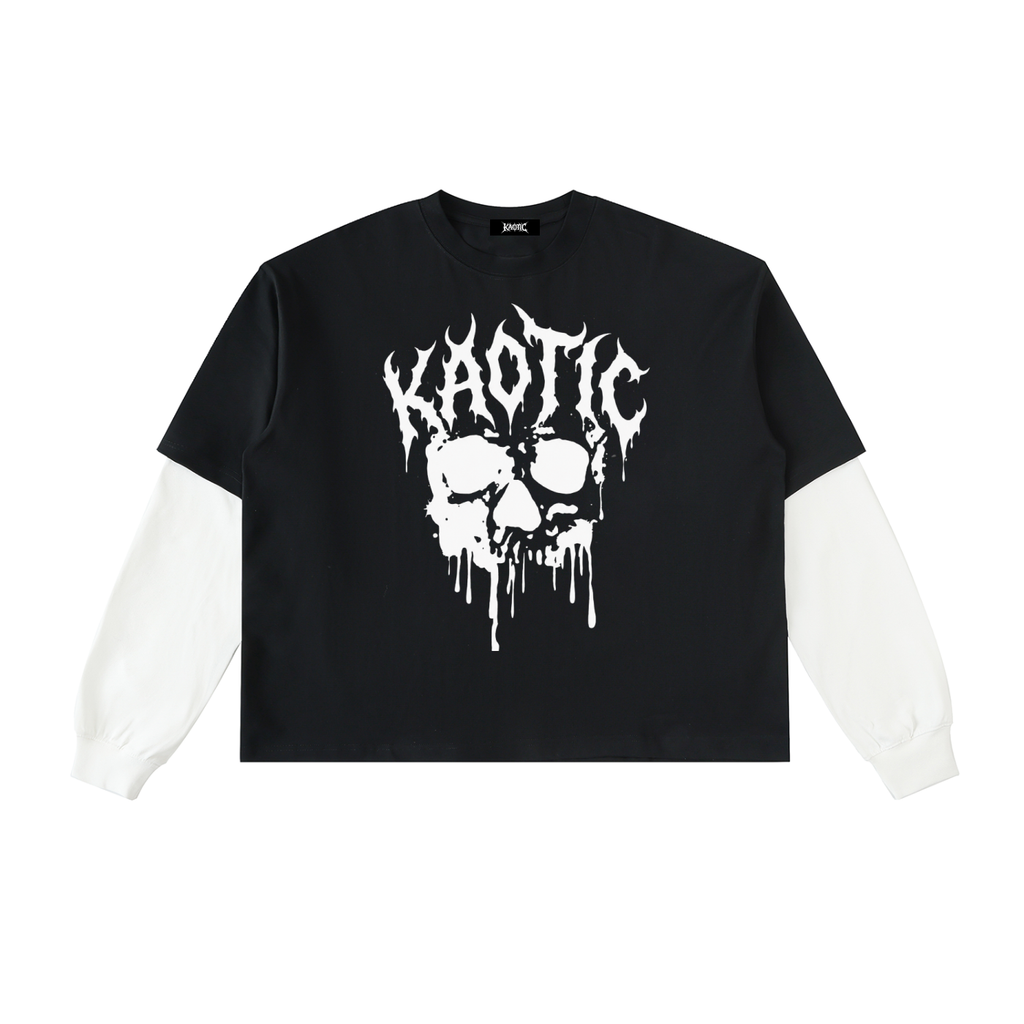 KAOTIC SKULL WITH COTTON SLEEVE