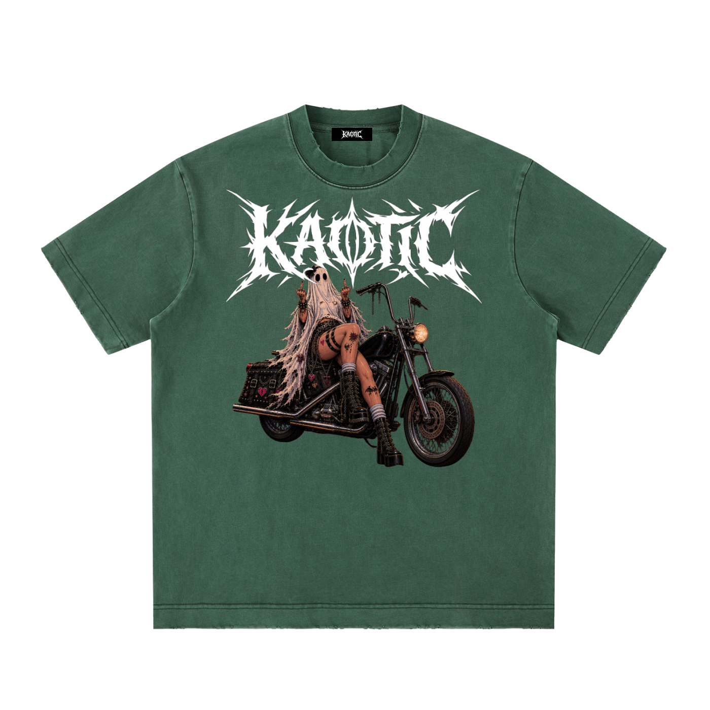 MOTORCYLCE GHOST GIRL TEE