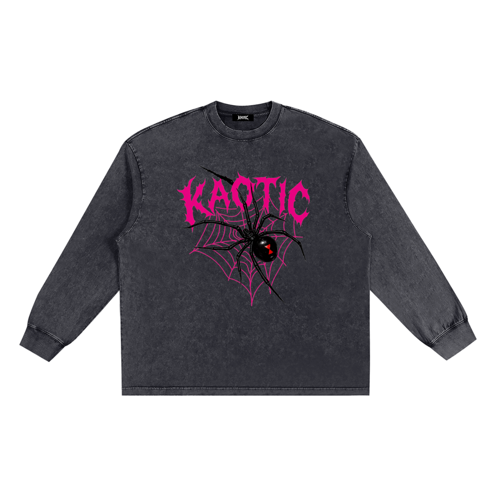Snow Washed Frayed Edge T-Shirt