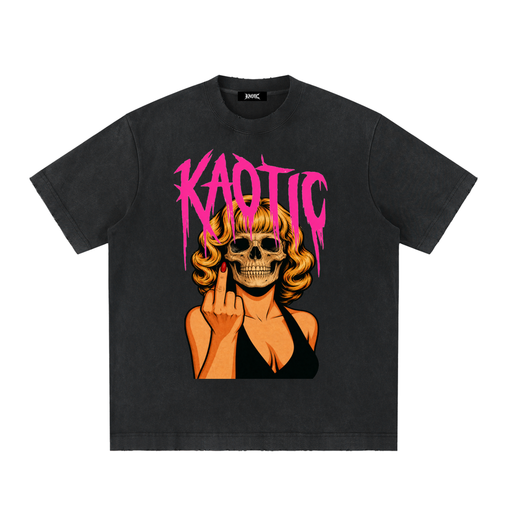KAOTIC BLONDE SKULL T-SHIRT