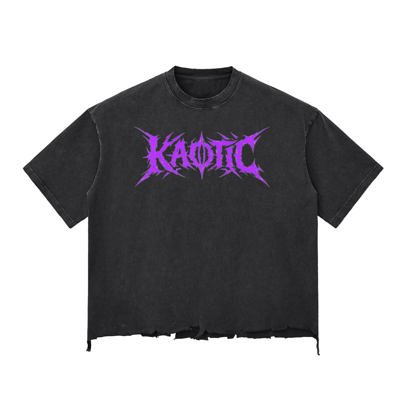 Snow Wash Raw-Hem Boxy T-shirt