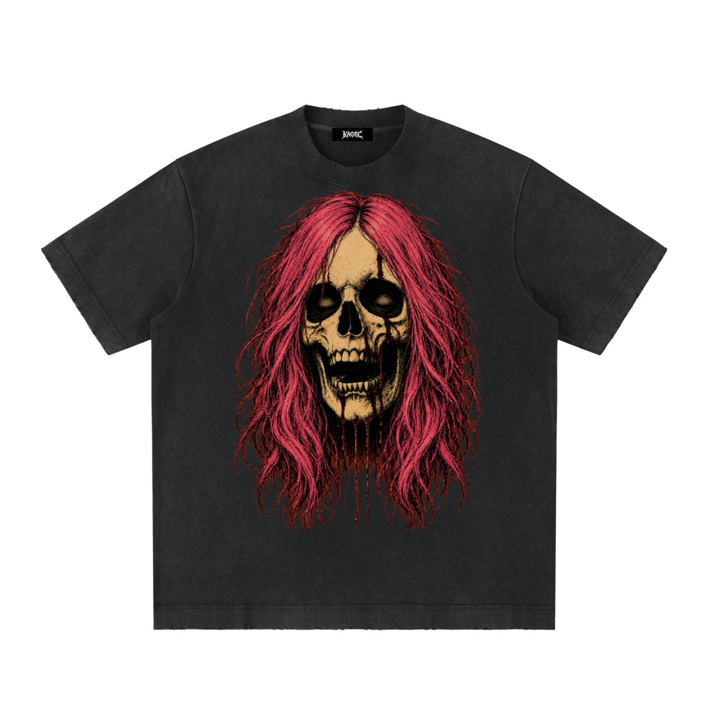PINK HAIR SKULL