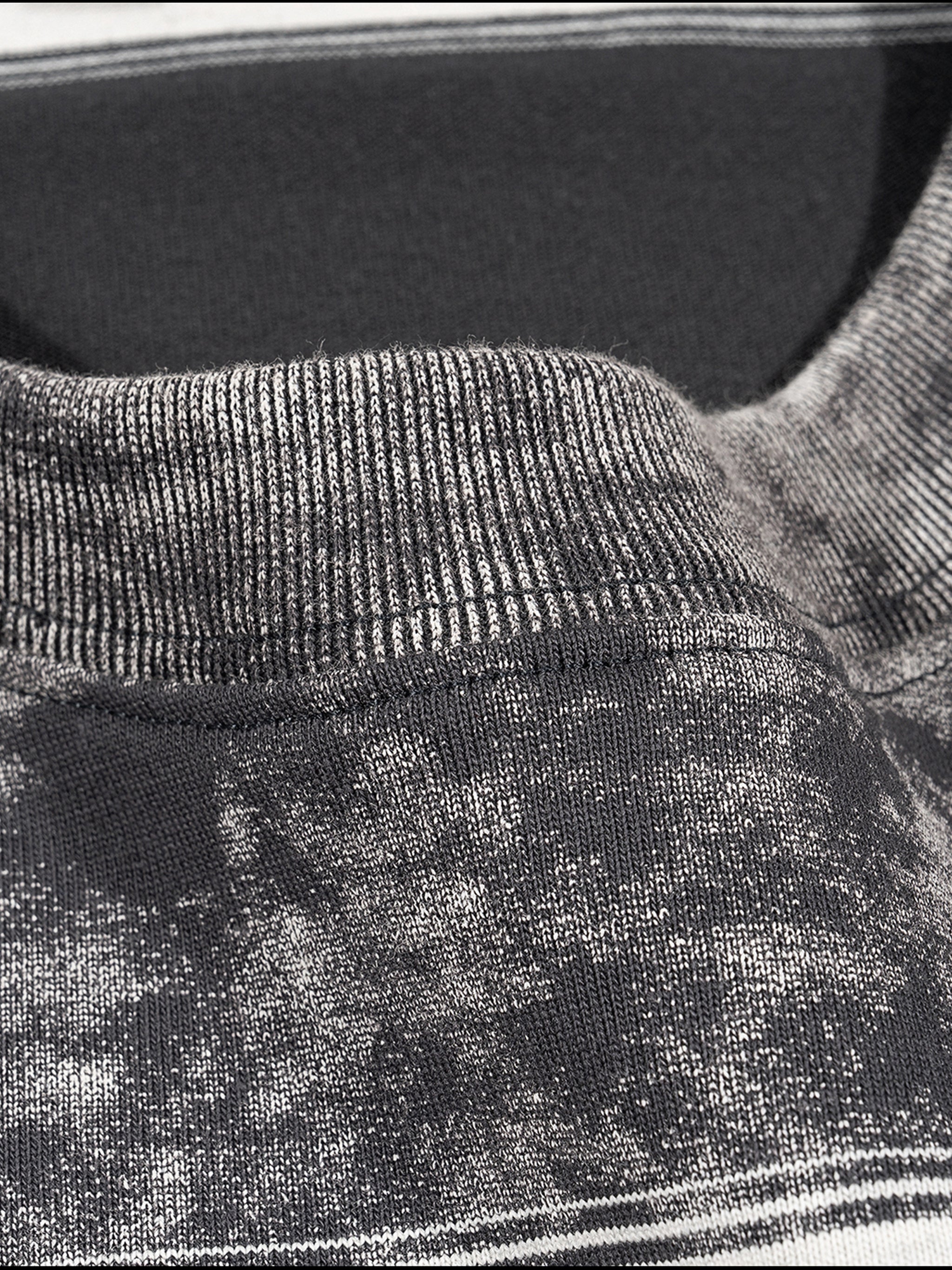 Snow Washed Striped Boxy T-Shirt